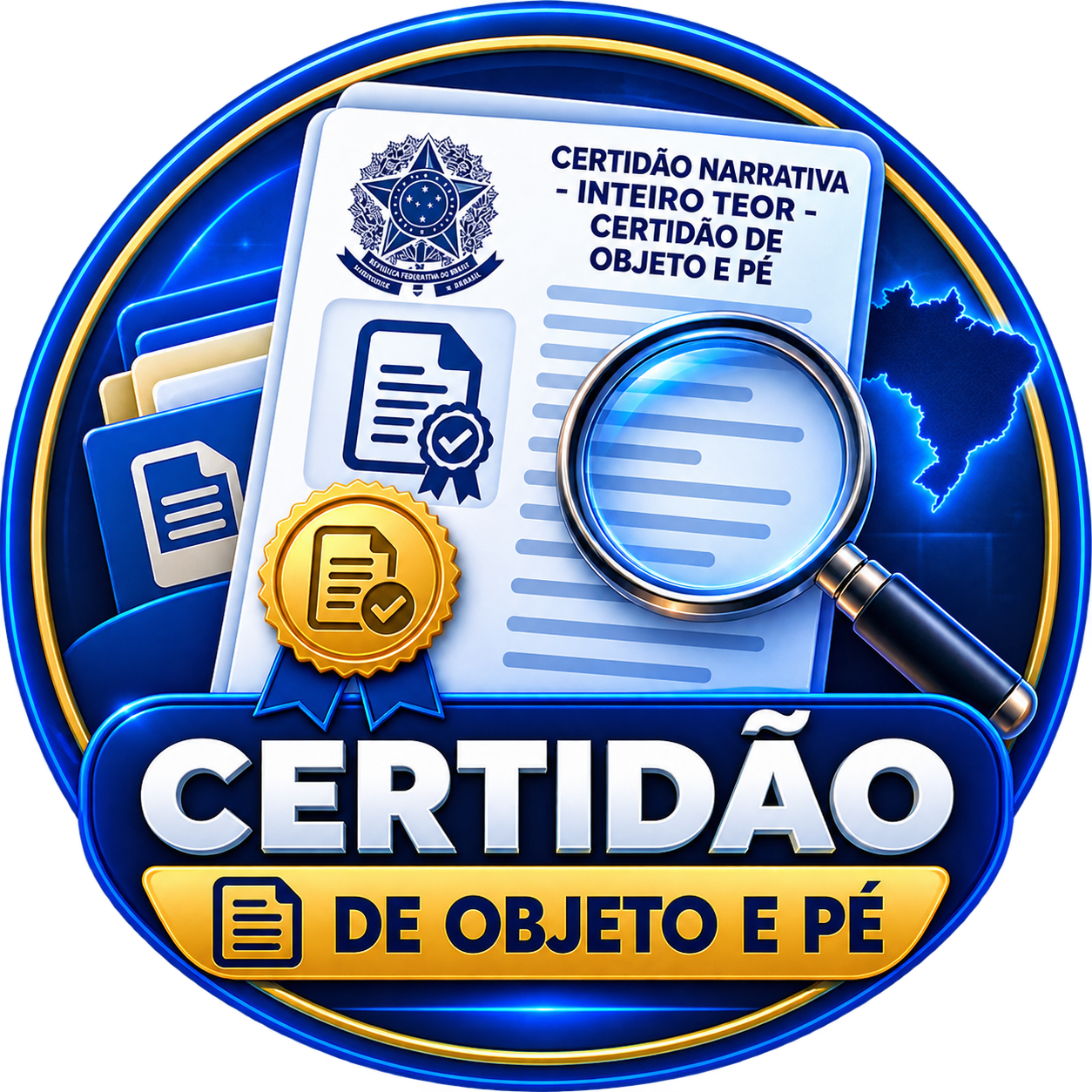 Logo Certidão de Objeto e Pé